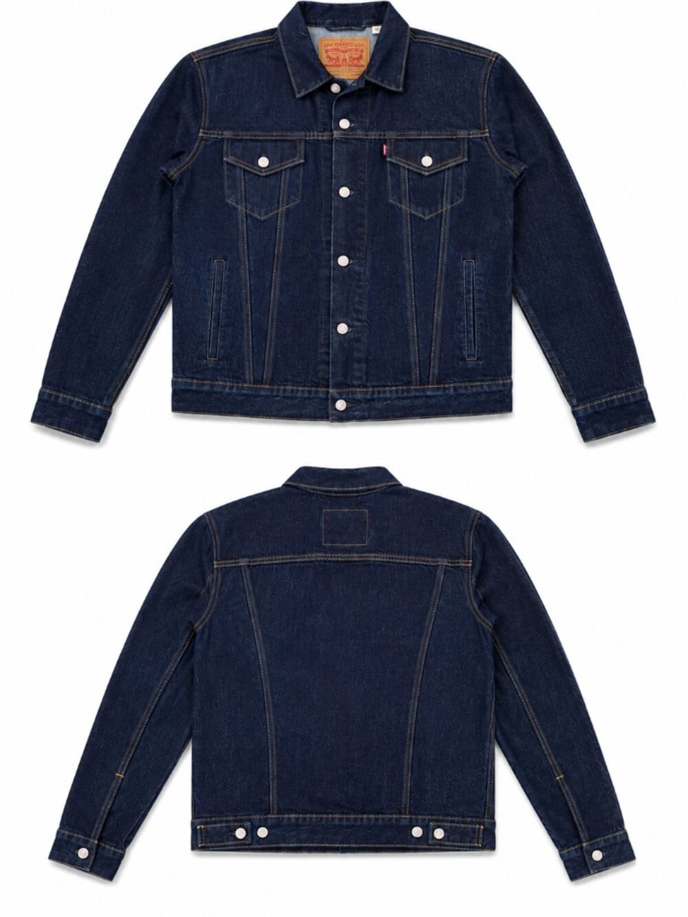 Levi’s Dark Indigo Denim Trucker Jacket – Size Large
